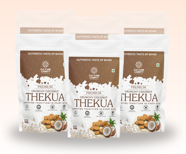 Crunchy Coconut Thekua – Pack of 3 | Handmade Traditional Snack | Culture Carryy